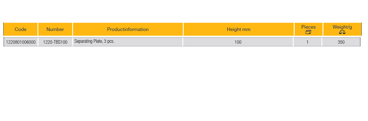 ELORA 1220-TBS100 Separating Plates 3 Pcs 100mm (ELORA Tools) - Premium Separating Plates from ELORA - Shop now at Yew Aik.