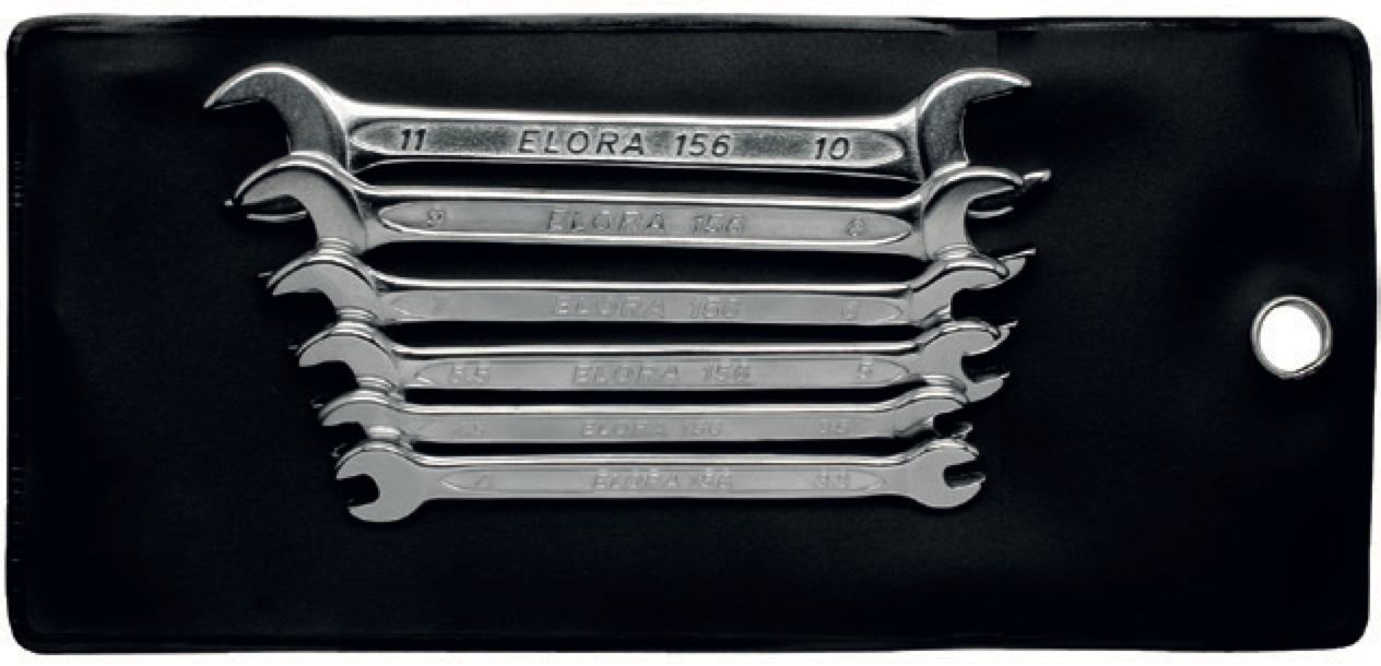 ELORA 156S-M Midget Open Ended Spanners Set (Elora Tools) - Premium Open Ended Spanners Set from ELORA - Shop now at Yew Aik.