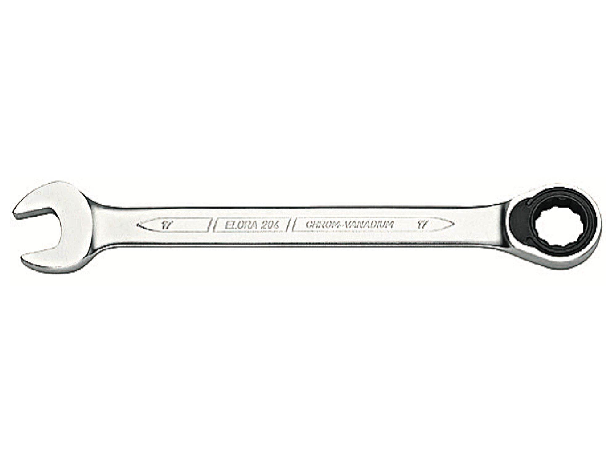 ELORA 204A Combination Spanner With Ring Ratchet Inches - Premium Combination Spanner from ELORA - Shop now at Yew Aik.