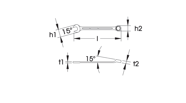 ELORA 205-65-80 Combination Spanner Metric 710-855mm - Premium Combination Spanner from ELORA - Shop now at Yew Aik.