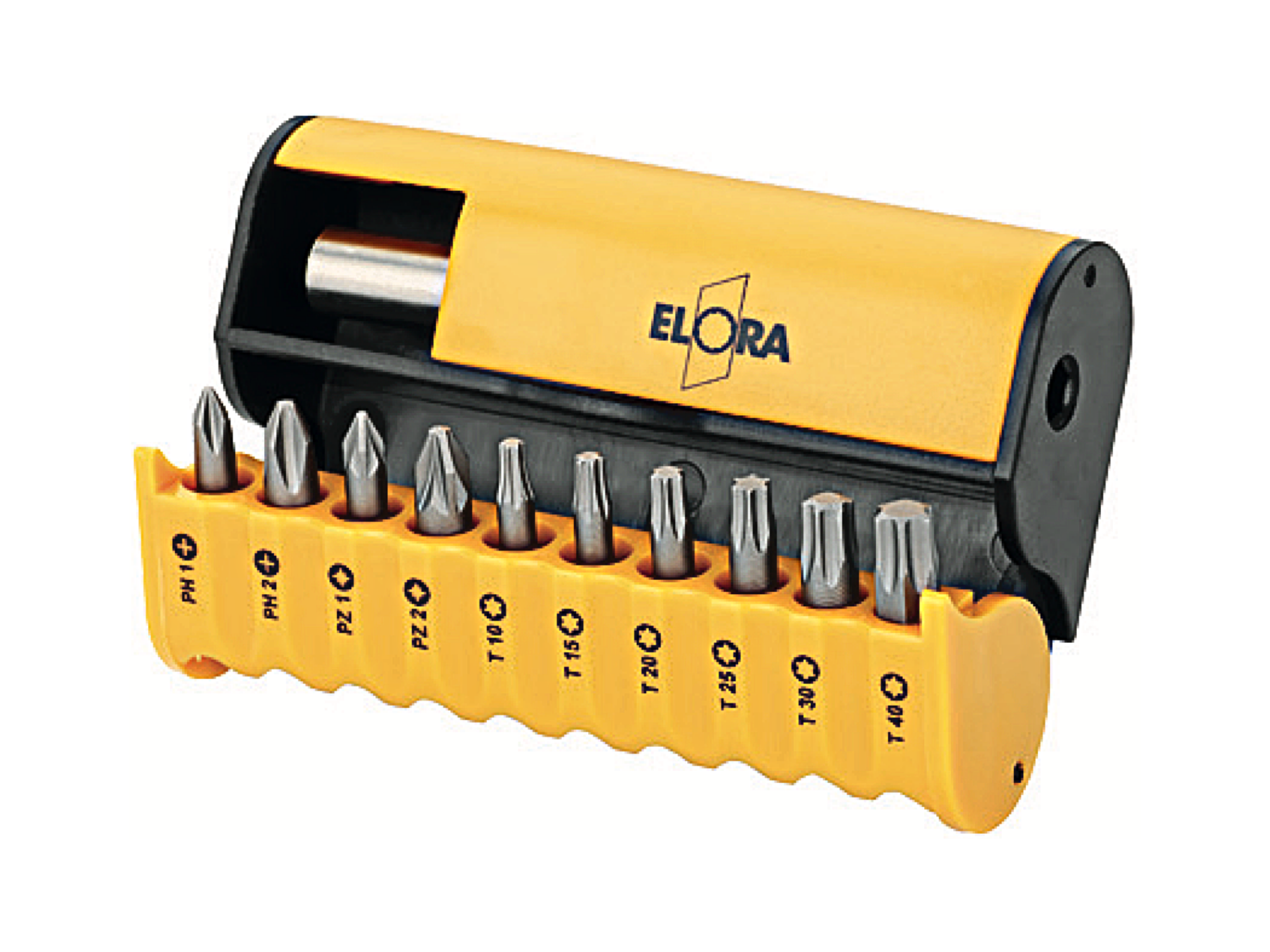 ELORA 3453-S11 Bit-Box 1/4" 11 pcs (ELORA Tools) - Premium Bit-Box from ELORA - Shop now at Yew Aik.
