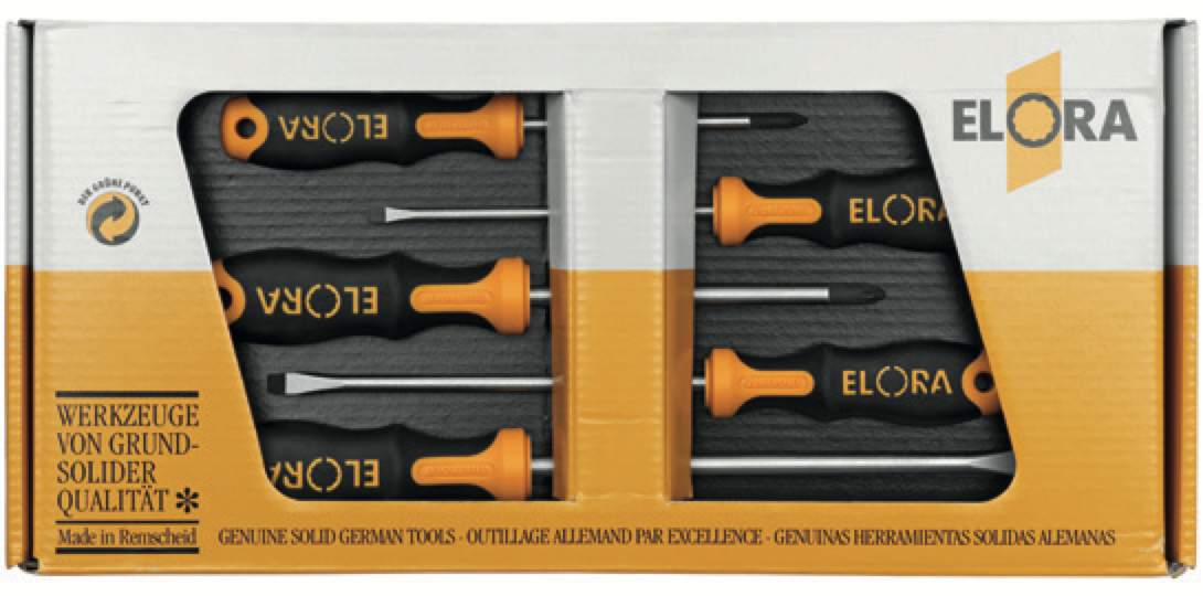 ELORA 579 S5-K Screwdriver Set (ELORA Tools) - Premium Screwdriver Set from ELORA - Shop now at Yew Aik.