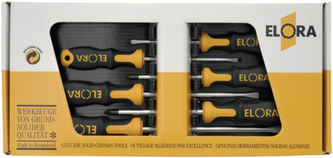 ELORA 583 S6K Screwdriver Set (ELORA Tools) - Premium Screwdriver Set from ELORA - Shop now at Yew Aik.