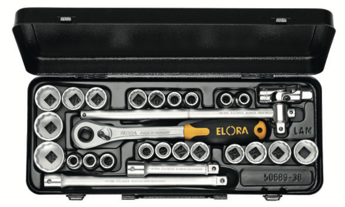 ELORA 770-OKLAMU 1/2" Bi-Hexagon Socket Set Metric (ELORA Tools) - Premium 1/2" Bi-Hexagon Socket Set Metric from ELORA - Shop now at Yew Aik.