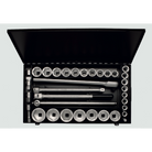 ELORA 770-S26 AU 3/4" Bi-Hexagon Socket Set Inches 35Pcs - Premium 3/4" Bi-Hexagon Socket Set Inches from ELORA - Shop now at Yew Aik.