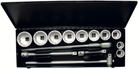 ELORA 780-10A 1" Bi-Hexagon Socket Set Inches 14 Pcs - Premium 1" Bi-Hexagon Socket Set Inches from ELORA - Shop now at Yew Aik.