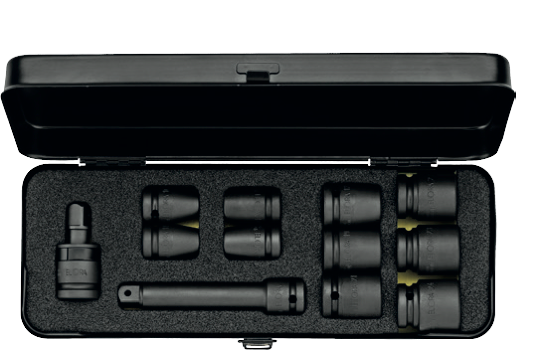 ELORA 790 S12A 1/2" Impact Socket Set Inches (ELORA Tools) - Premium 1/2" Impact Socket Set from ELORA - Shop now at Yew Aik.