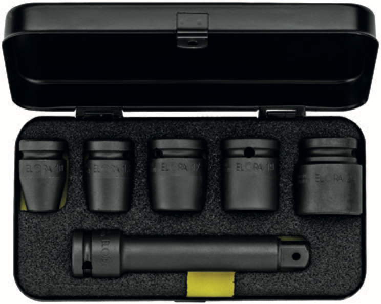 ELORA 790 S6A 1/2" Impact Socket Set Inches (ELORA Tools) - Premium 1/2" Impact Socket Set from ELORA - Shop now at Yew Aik.