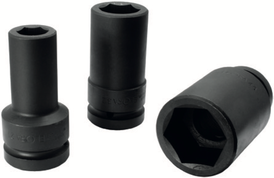 ELORA 792LT 1" Impact Socket Extra Deep Hexagon Metric 120-140mm - Premium 1" Impact Socket from ELORA - Shop now at Yew Aik.