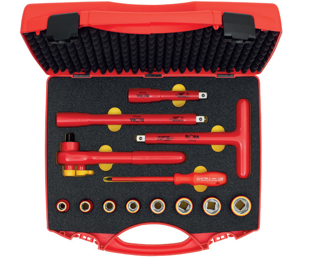 ELORA 971-S13 1/2" VDE Socket Set (ELORA Tools) - Premium 1/2" VDE Socket Set from ELORA - Shop now at Yew Aik.