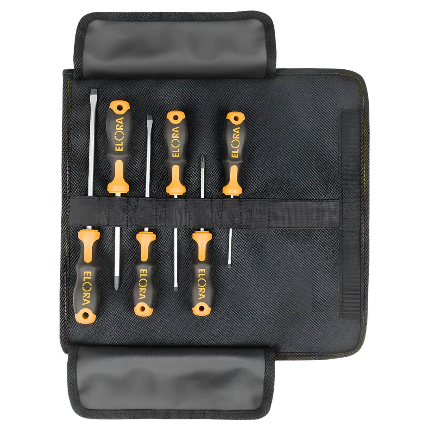 ELORA JUBI 500-S6 Screwdriver Set Roll Up Bag (ELORA Tools) - Yew Aik (S) Pte Ltd
