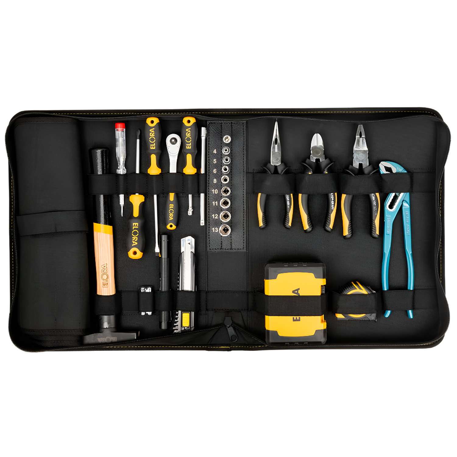 ELORA JUBI WS-24 Tool Assortment Nylon Bag With Zip Fastener - Yew Aik (S) Pte Ltd