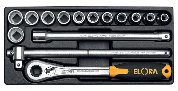 ELORA MS-11L 1/2" Module Socket Set Empty Module (ELORA Tools) - Premium 1/2" Module Socket Set from ELORA - Shop now at Yew Aik.