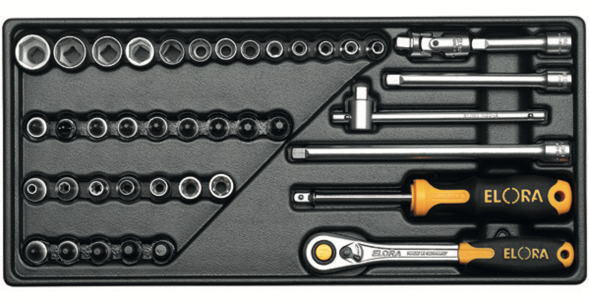 ELORA MS-50 1/4" Module Socket Set (ELORA Tools) - Premium 1/4" Module Socket Set from ELORA - Shop now at Yew Aik.