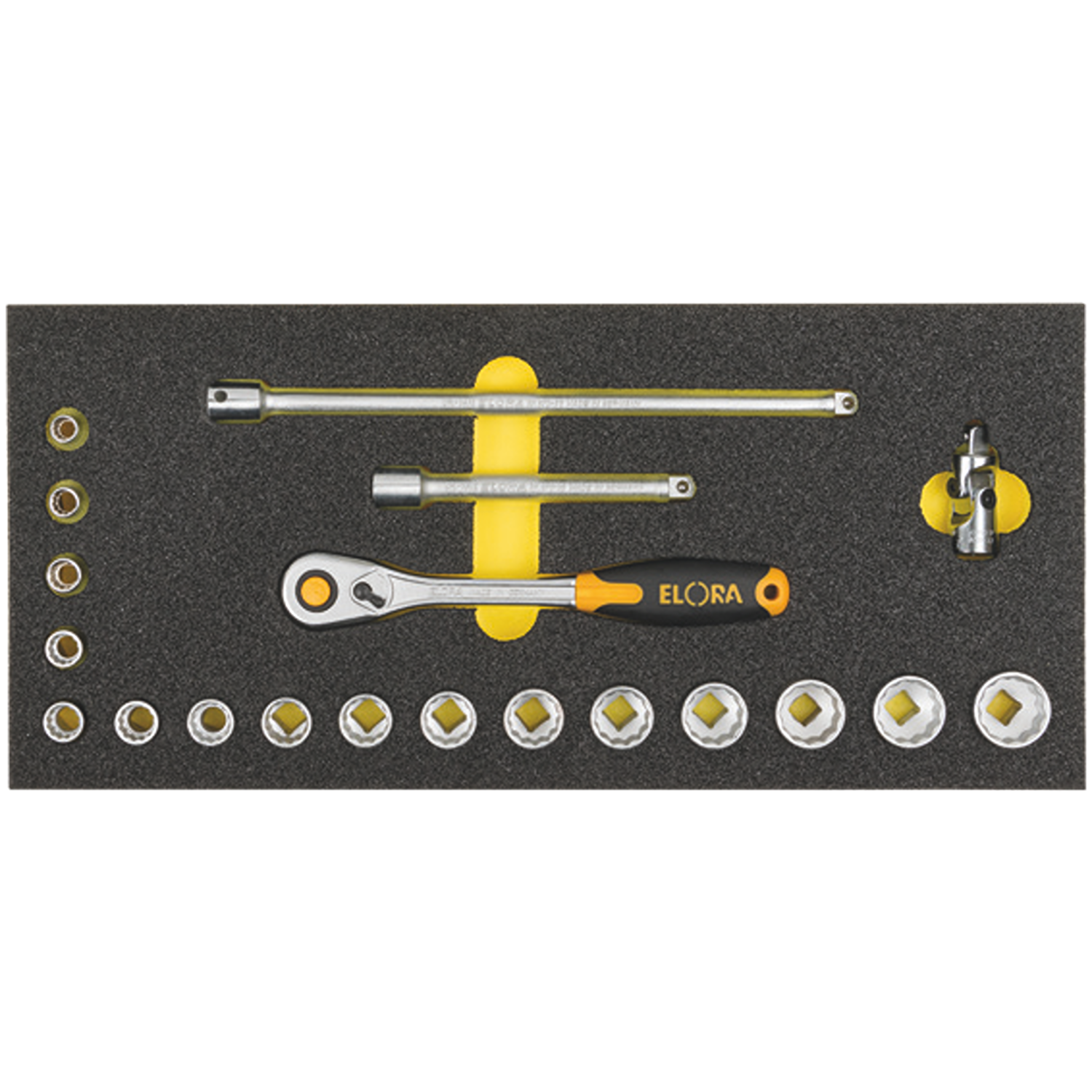 ELORA OMS-21/34L 3/8" Module Socket Set Empty Module - Premium 3/8" Module Socket Set from ELORA - Shop now at Yew Aik.