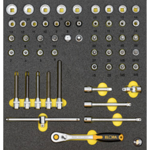 ELORA OMS-49L 3/8" Module Socket Set Empty Module - Premium 3/8" Module Socket Set from ELORA - Shop now at Yew Aik.