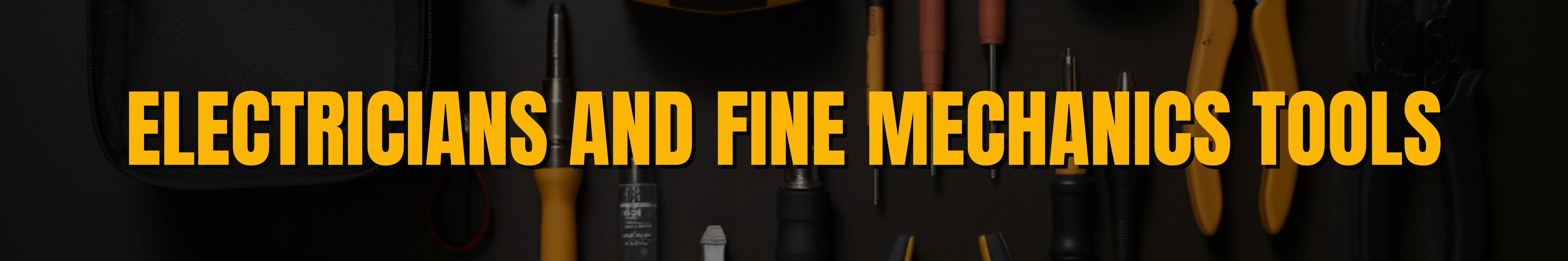 Electricians and Fine Mechanics Tools Banner