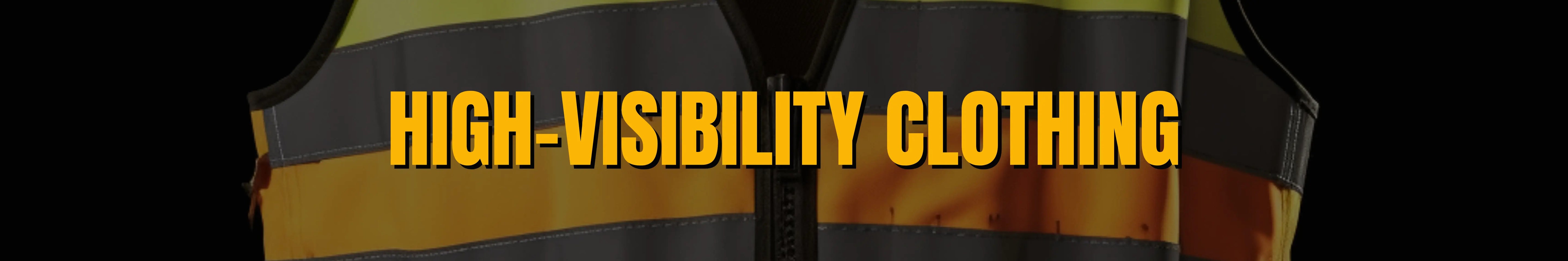 High visibility clothing banner