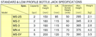 MASADA JACK MS Standard Type & Low Profile Bottle jack - Premium Bottle Jack from MASADA JACK - Shop now at Yew Aik.