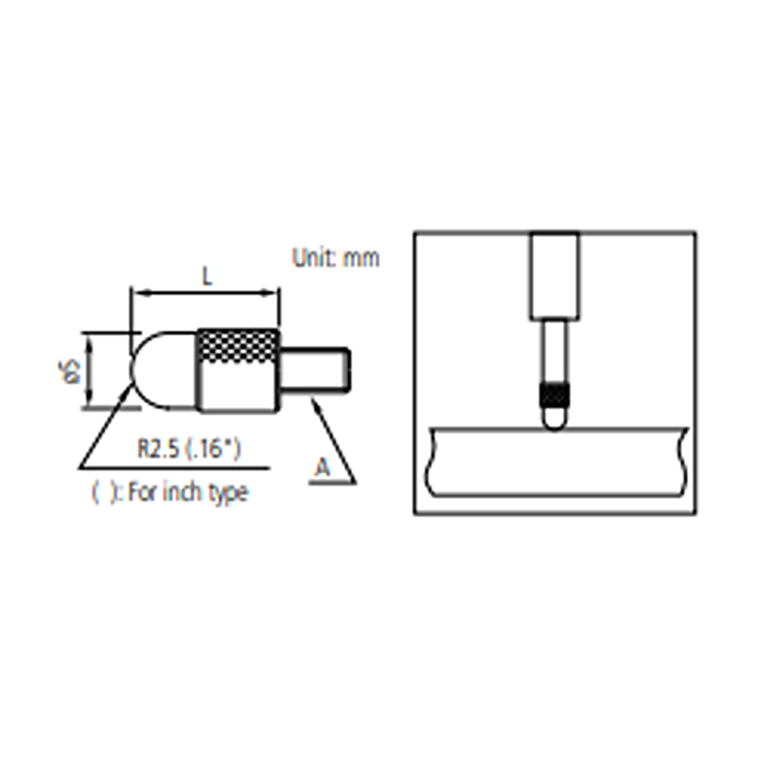 MITUTOYO 101 Optional Accessory - Shell Type Point - Premium Shell Type Point from MITUTOYO - Shop now at Yew Aik.