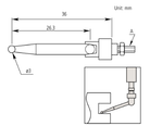 MITUTOYO 900391 Lever Point M2.5x0.45 (MITUTOYO Tools) - Premium Lever Point from MITUTOYO - Shop now at Yew Aik.