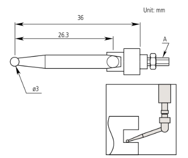 MITUTOYO 900391 Lever Point M2.5x0.45 (MITUTOYO Tools) - Premium Lever Point from MITUTOYO - Shop now at Yew Aik.