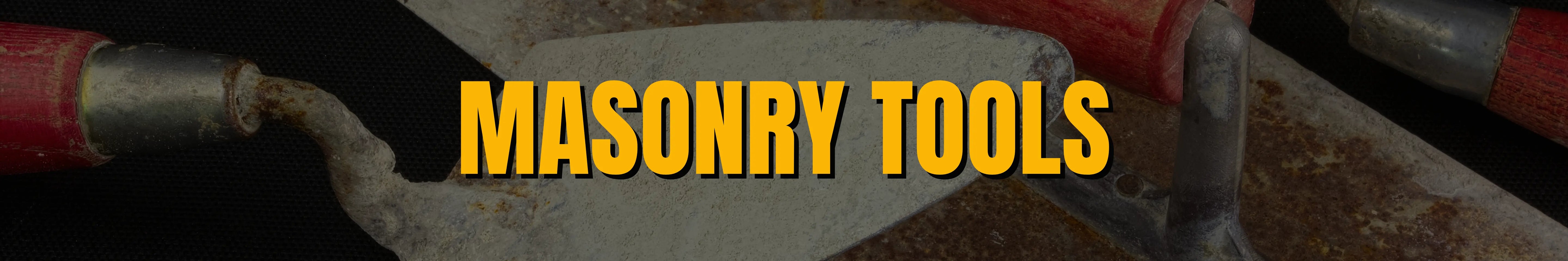 Masonry tools banner