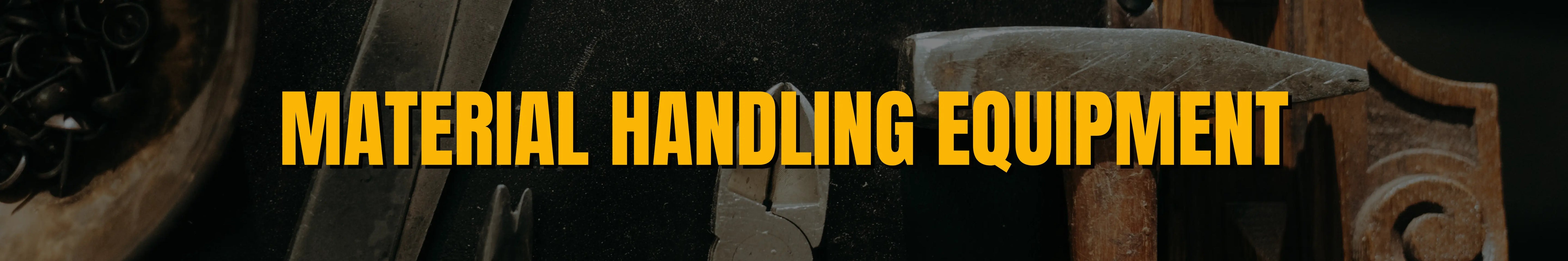 Material handling equipment banner