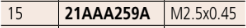 Mitutoyo 21AAA259A Extension Rod, Ø5.2 x 15mm - Premium Extension Rod from MITUTOYO - Shop now at Yew Aik.