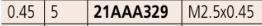 Mitutoyo 21AAA329 Carbide Flat Needle Point, Ø0.45 x 5mm - Premium Carbide Flat Needle Point from MITUTOYO - Shop now at Yew Aik.