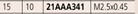 Mitutoyo 21AAA341 Flat Point Extension Rod, Ø15mm - Premium Flat Point Extension Rod from MITUTOYO - Shop now at Yew Aik.