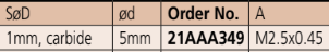 Mitutoyo 21AAA349 Carbide Ball Point Extension Rod, Ø1 x 7.3mm - Premium Ball Point from MITUTOYO - Shop now at Yew Aik.