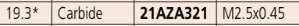 Mitutoyo 21AZA321 Ball Point Extension Rod, Carbide, 19.3mm - Premium Ball Point Extension Rod from MITUTOYO - Shop now at Yew Aik.