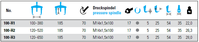 NEXUS 100-H 3-Arm Universal Puller Heavy-Duty Pattern - Premium 3-Arm Universal Puller Heavy-Duty Pattern from NEXUS - Shop now at Yew Aik.