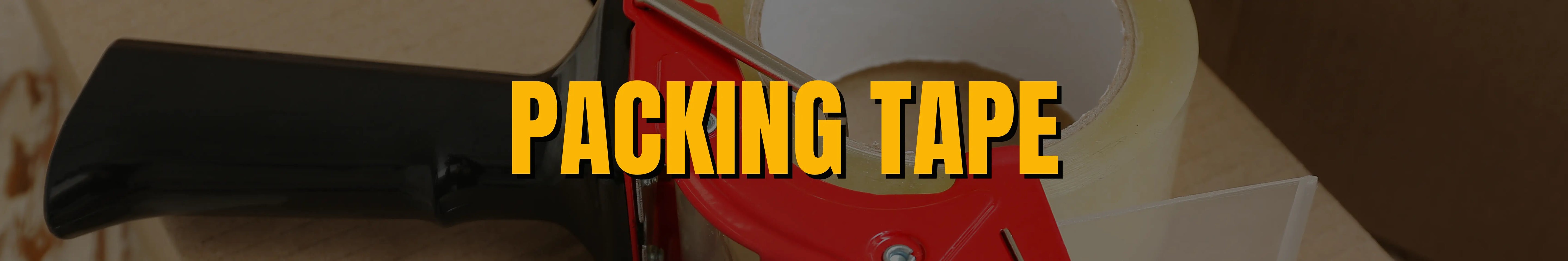 Packing tape banner