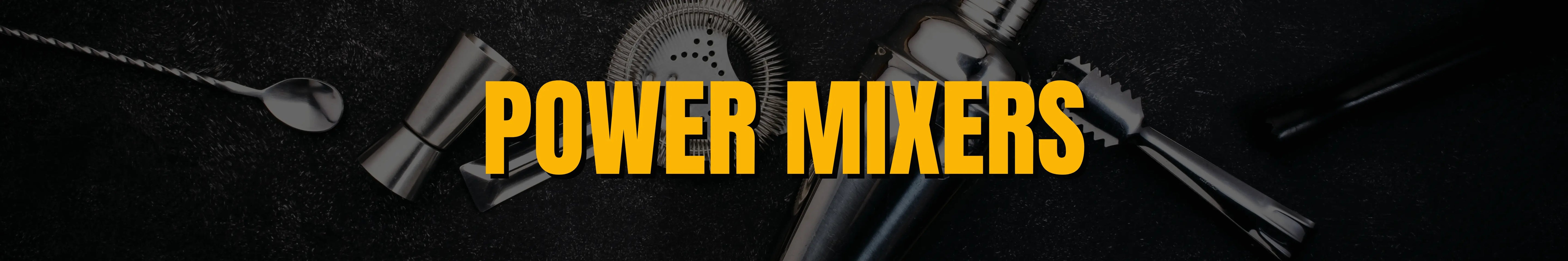 Power mixers banner