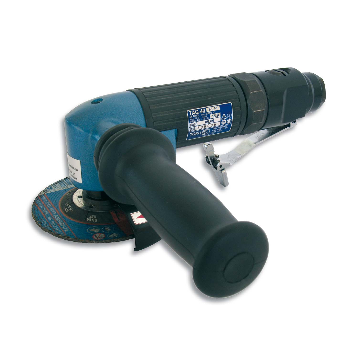 TOKU TAG-40FLH Air Angle Grinder 100mmx16mm (Toku Air Tools) - Premium Air Angle Grinder from TOKU - Shop now at Yew Aik.