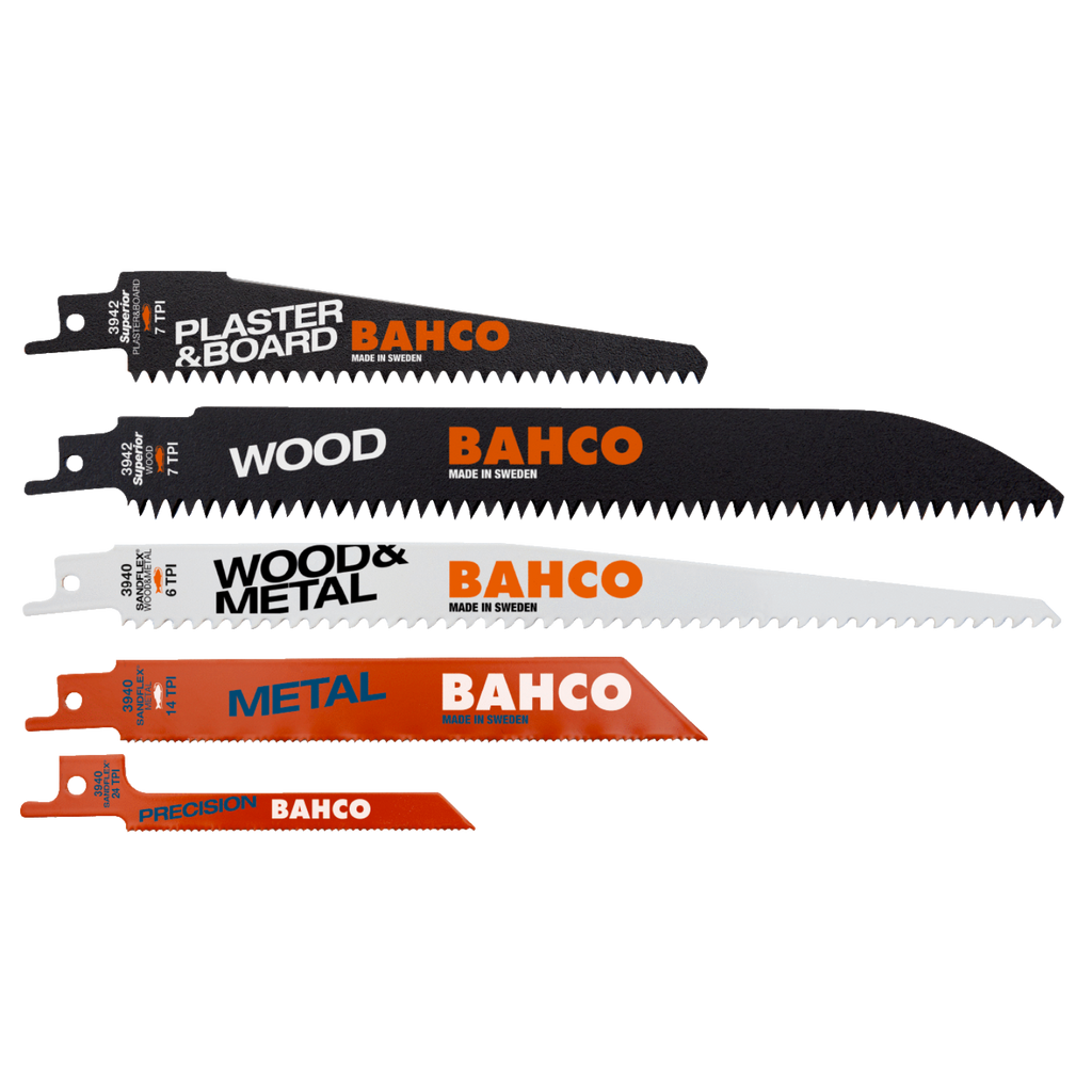 BAHCO 3940-MIX-SET-10P Sabre Sawblade Set For Plaster Wood - Premium Sabre Sawblade from BAHCO - Shop now at Yew Aik.