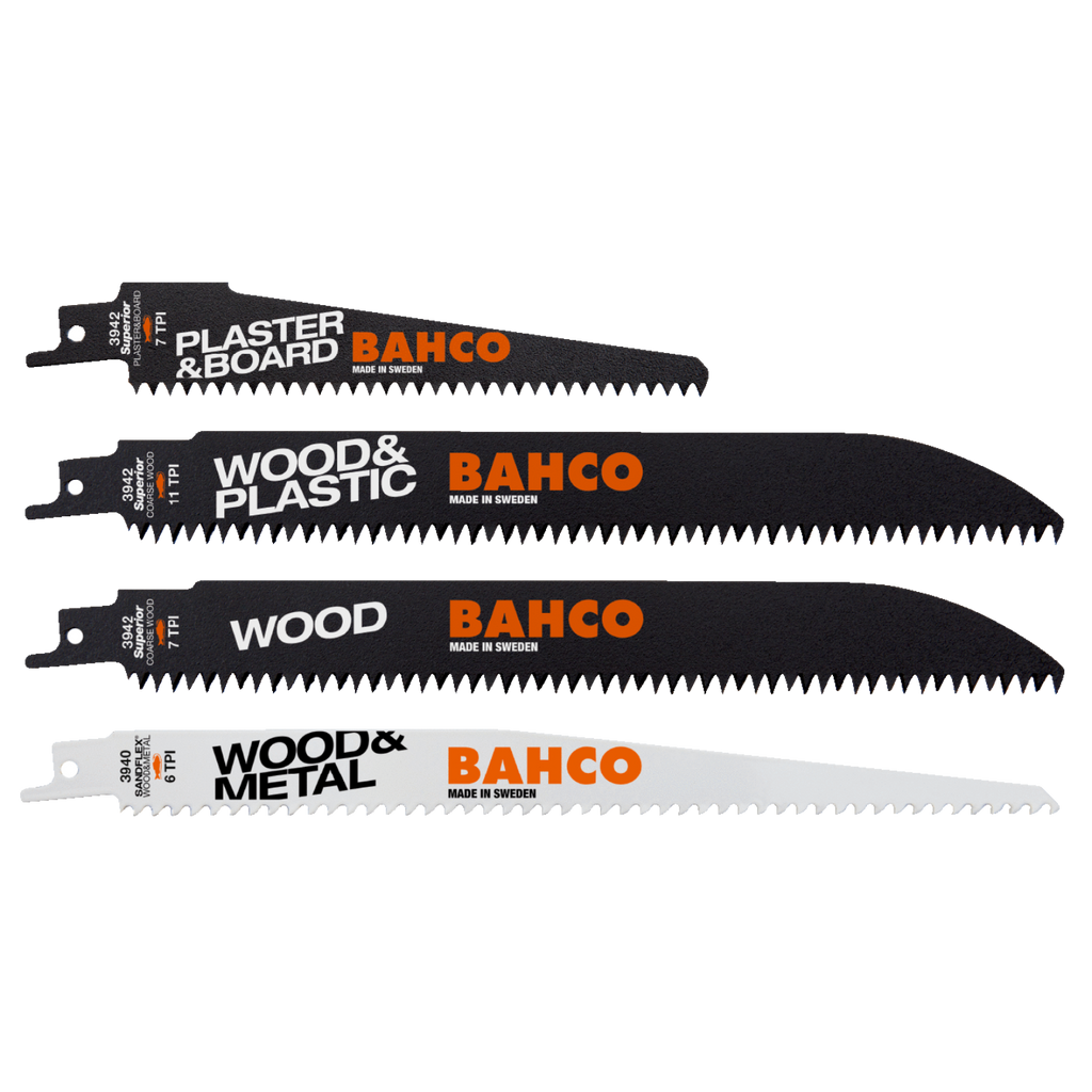 BAHCO 3942-WOOD-SET-5P Sabre Sawblade Set For Wood - 5 pcs - Premium Sabre Sawblade from BAHCO - Shop now at Yew Aik.
