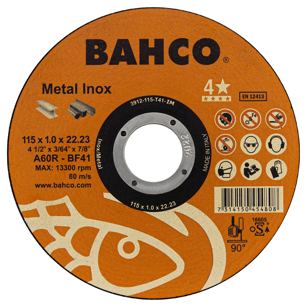 BAHCO 391-T41_IM High-Performance Abrasive Cutting Disc - Premium Abrasive Cutting Disc from BAHCO - Shop now at Yew Aik.