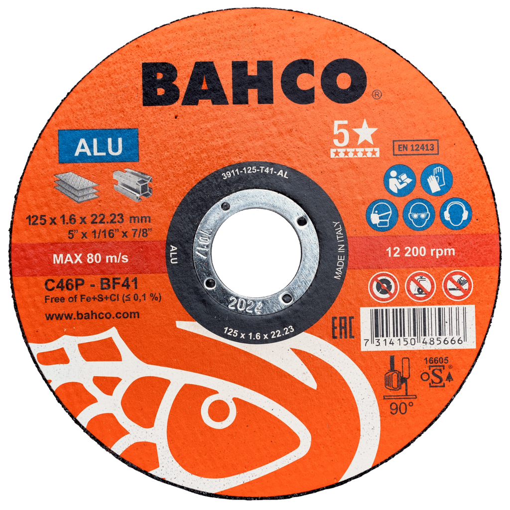 BAHCO 391-T41_ALU High-Performance Abrasive Cutting Disc - Premium Abrasive Cutting Disc from BAHCO - Shop now at Yew Aik.