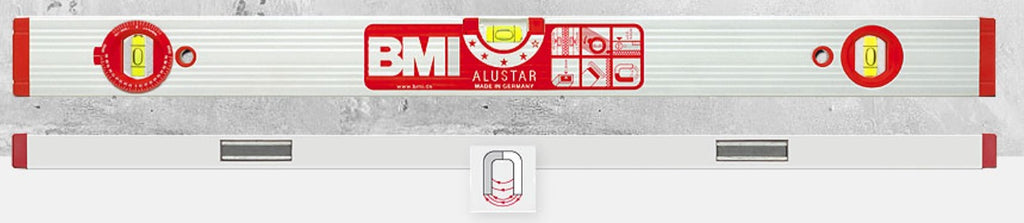 BMI 691 WM ALUSTAR Aluminium Spirit Level with Rotating Vial Body - Premium Aluminium Spirit Level from BMI - Shop now at Yew Aik.