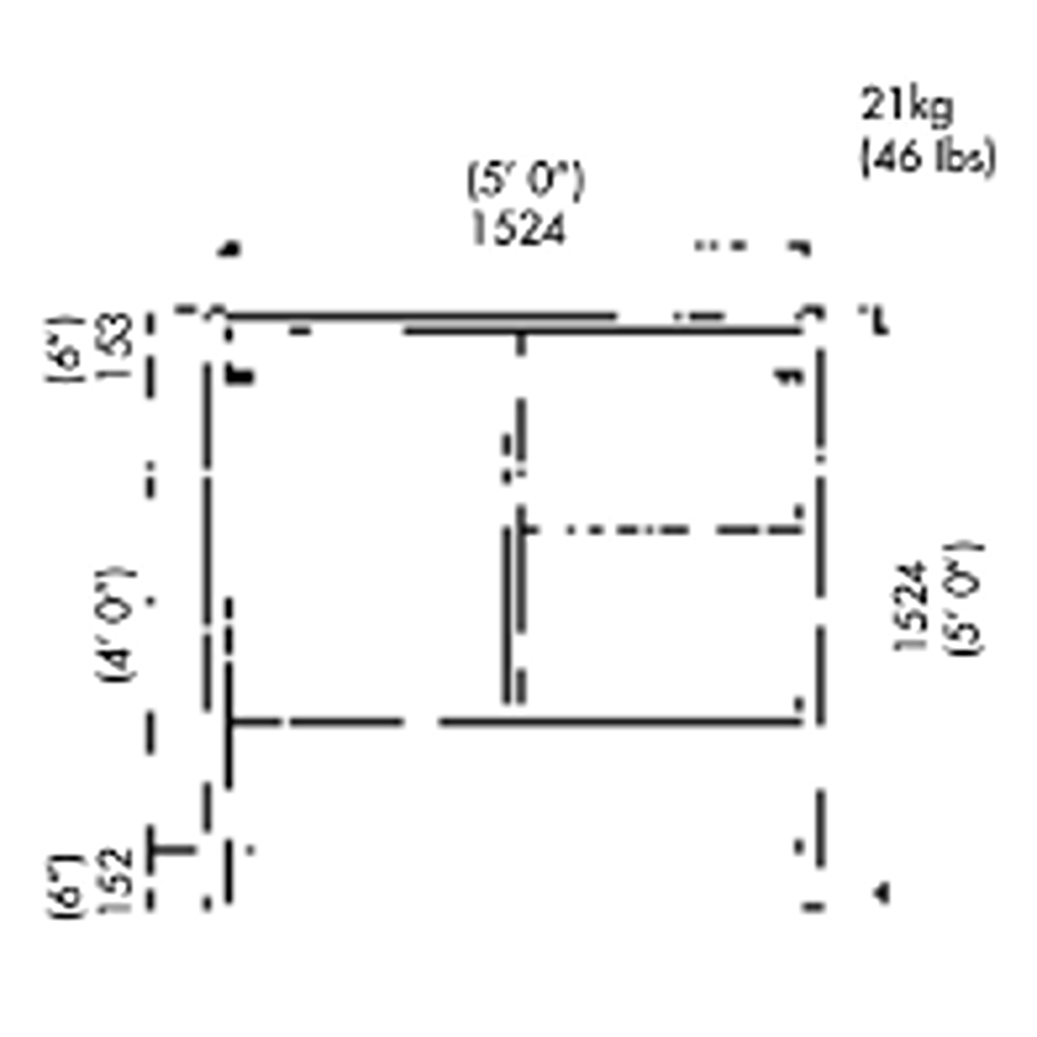 YEW AIK 21055 Ladder Frame AC-1515 (YEW AIK Tools) - Premium Ladder Frame from YEW AIK - Shop now at Yew Aik.