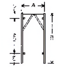 YEW AIK 21085 Scaffolding Walk Thru Frame R-762F - Premium Scaffolding Walk Thru Frame from YEW AIK - Shop now at Yew Aik.