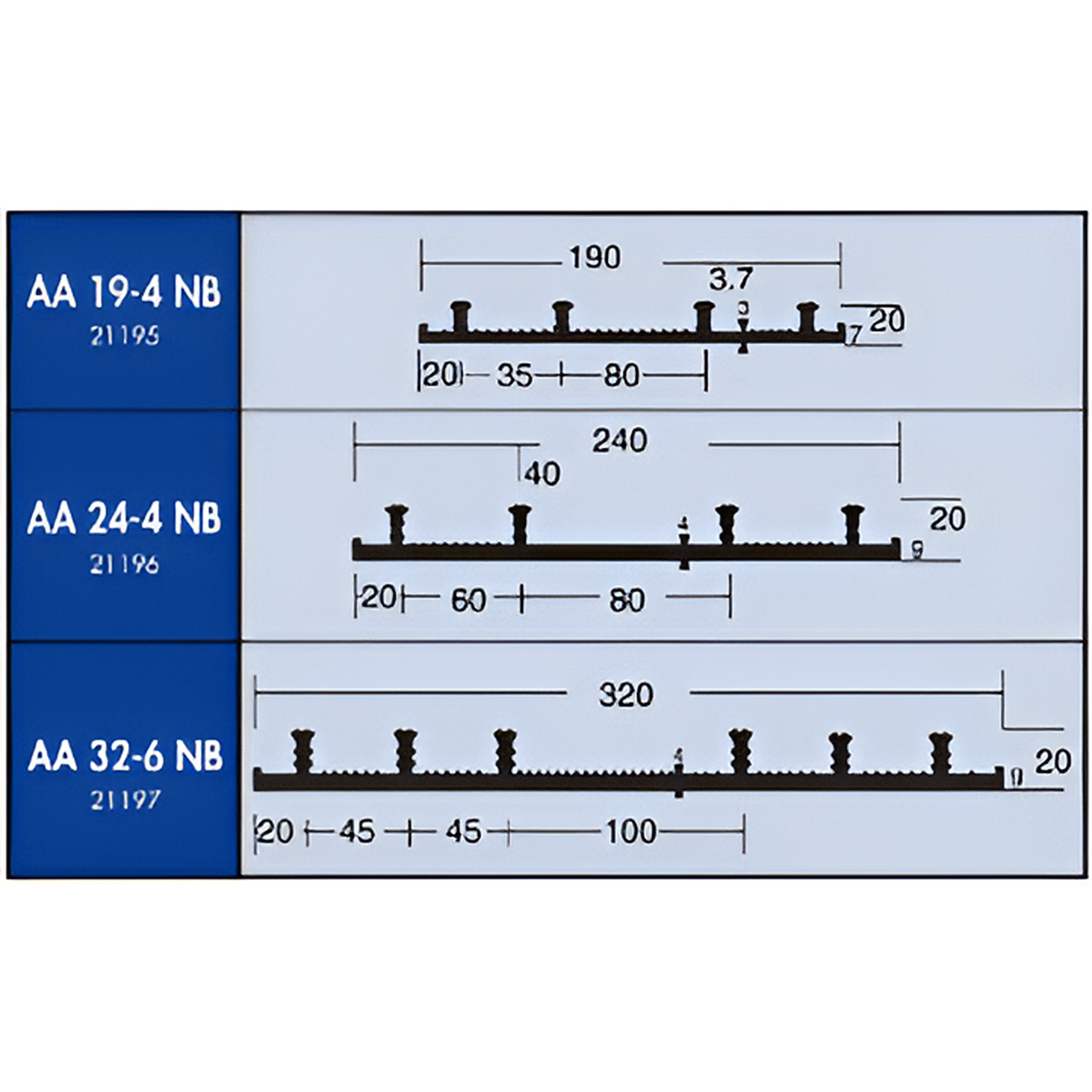 YEW AIK AA-NB Externally Placed Profiles - Construction Joint - Premium Construction Joint from YEW AIK - Shop now at Yew Aik.