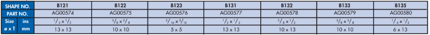 YEW AIK AG00574 - AG00580 Mounted Points Shapes - Shank dia. 3mm - Premium Mounted Points from YEW AIK - Shop now at Yew Aik.