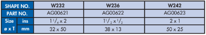 YEW AIK AG00621 - AG00623 Mounted Points ‘W’ - shank dia. 6mm - Premium Mounted Points from YEW AIK - Shop now at Yew Aik.