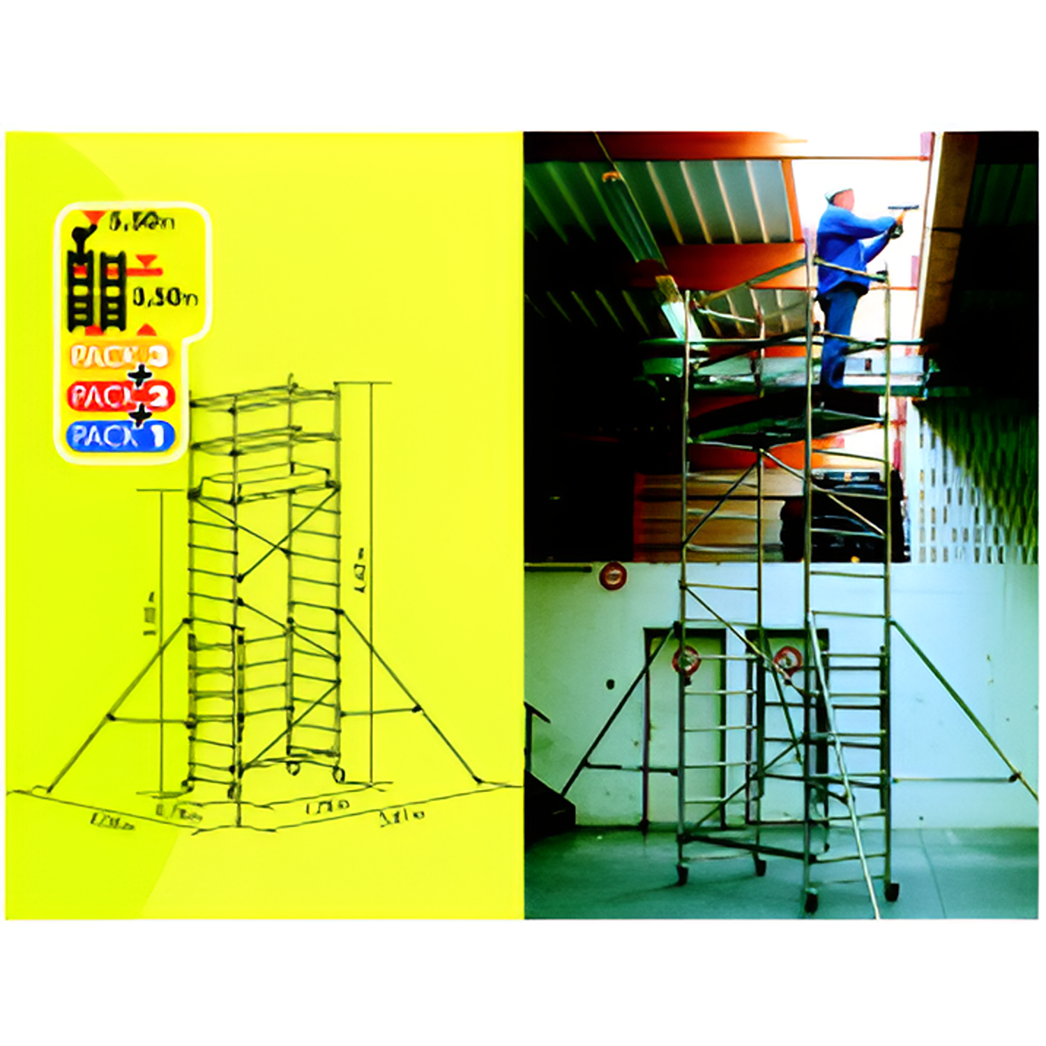 YEW AIK AI 01007-AI 01010 Mobile & Modular Aluminum Folding Tower - Premium Folding Tower from YEW AIK - Shop now at Yew Aik.