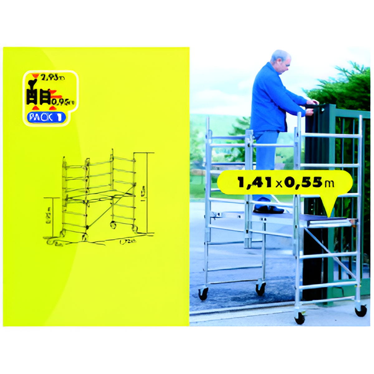 YEW AIK AI 01007-AI 01010 Mobile & Modular Aluminum Folding Tower - Premium Folding Tower from YEW AIK - Shop now at Yew Aik.