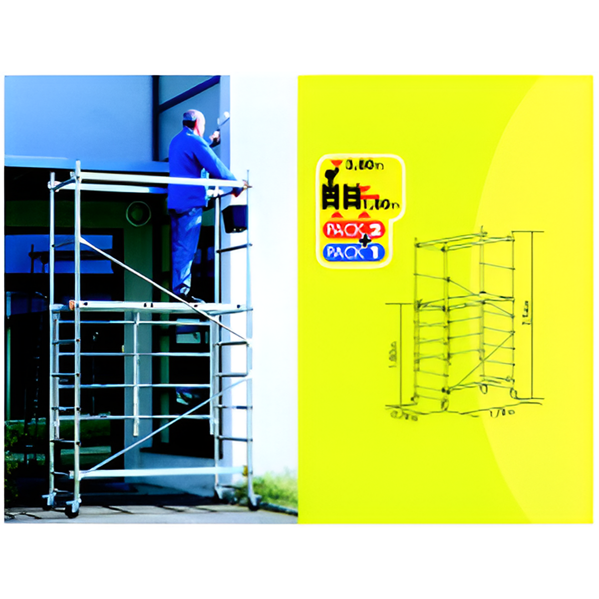 YEW AIK AI 01007-AI 01010 Mobile & Modular Aluminum Folding Tower - Premium Folding Tower from YEW AIK - Shop now at Yew Aik.